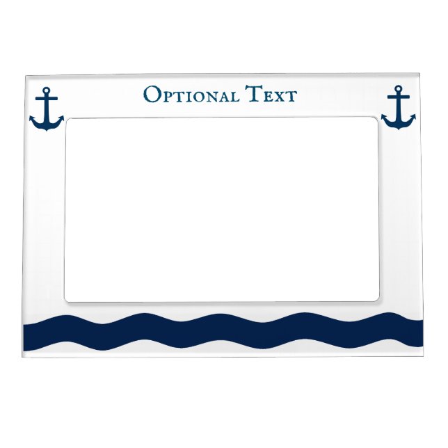 Sleek Anchor Nautical Custom Magnetic Frame (Front)