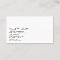 Sleek and Modern Black and White Business Card