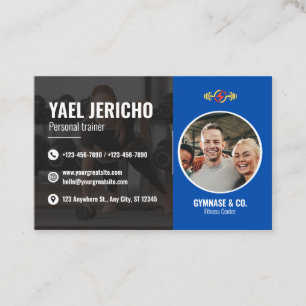 Sleek and Modern Personal Trainer Business Card