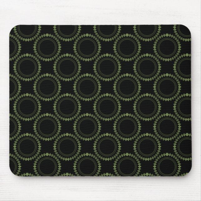 Sleek and Polished Mousepad, Olive Green Mouse Pad (Front)