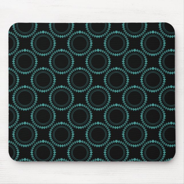 Sleek and Polished Mousepad, Turquoise Mouse Pad (Front)