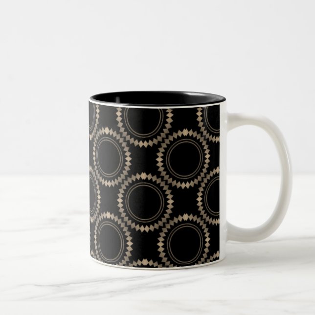 Sleek and Polished Mug, Champagne Two-Tone Coffee Mug (Right)