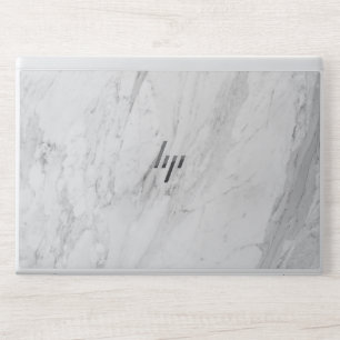 "Sleek and Sophisticated Black Marble Laptop HP Laptop Skin