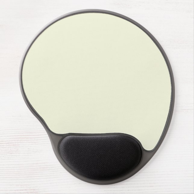Sleek and Stylish - Calming Beige Solid Background Gel Mouse Pad (Front)