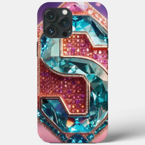 Sleek and StylishCaptivating Stylized Letter S iPhone 13 Pro Max Case