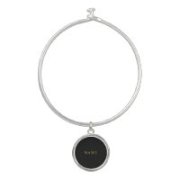 Sleek Bangle Bracelet Featuring Your Custom Name