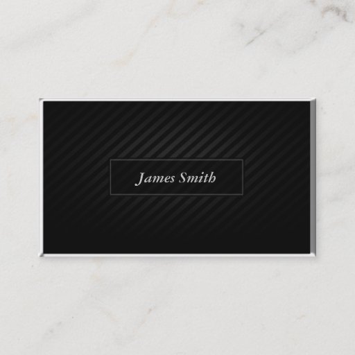 Customizable Sleek Black Business Card Templates