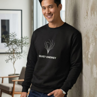 Sleek Black Crewneck Sweatshirt | Quiet Energy