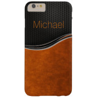 Sleek Black Orange iPhone 6 Case