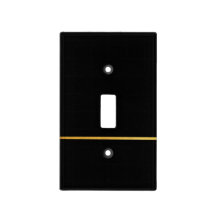Sleek Black with Gold Stripe