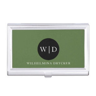 Sleek Business Card Case – Custom Text
