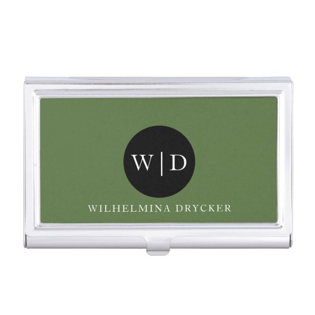Sleek Business Card Case – Custom Text (Front)
