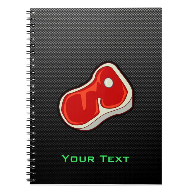 Sleek Butcher's Steak Notebook (Front)