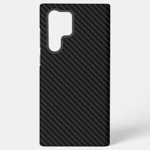 Sleek Carbon Fiber Weave Texture, Modern Samsung Galaxy S22 Ultra Case