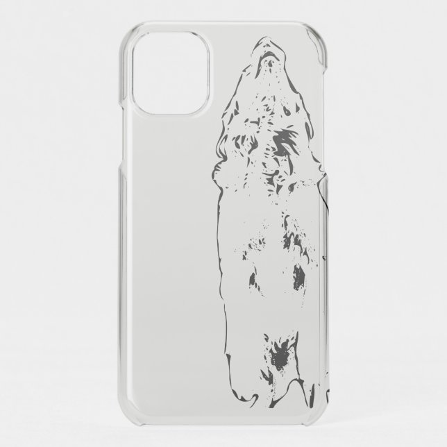 Sleek case, sky-looking golden uncommon iPhone case (Back)