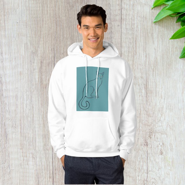 Sleek Cat Sketch Hoodie (Creator Uploaded)