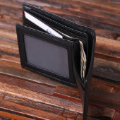 Sleek Classic Monogram Men's Leather Wallet (Inside)