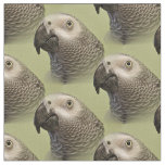 Sleek Congo African Grey Parrot Fabric