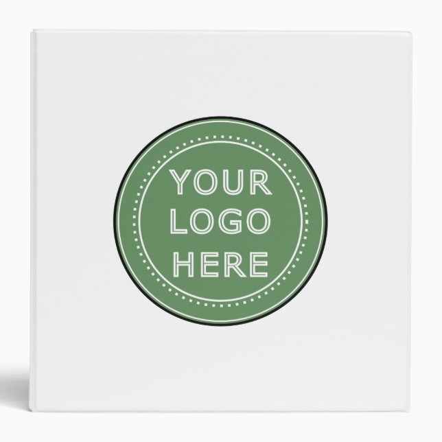 Sleek, contemporary, polished,& customizable. 3 ring binder (Front)