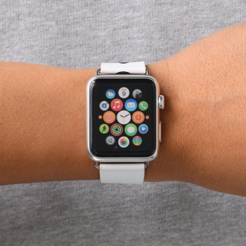 Sleek contemporary polished customizable apple watch band