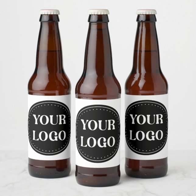 Sleek, contemporary, polished,& customizable beer bottle label (Bottles)