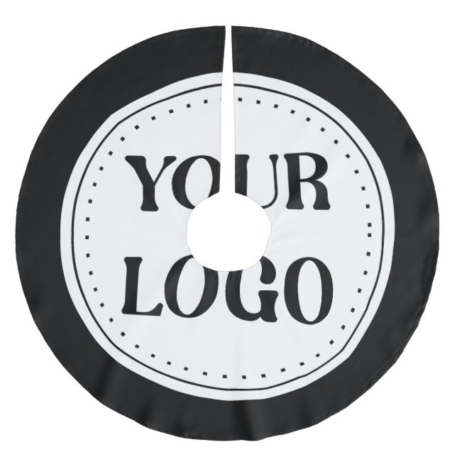  Sleek, contemporary, polished,& customizable. Brushed Polyester Tree Skirt (Front)