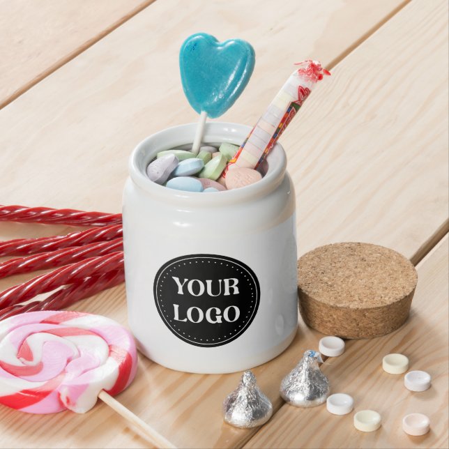 Sleek, contemporary, polished,& customizable candy jar (In Situ)