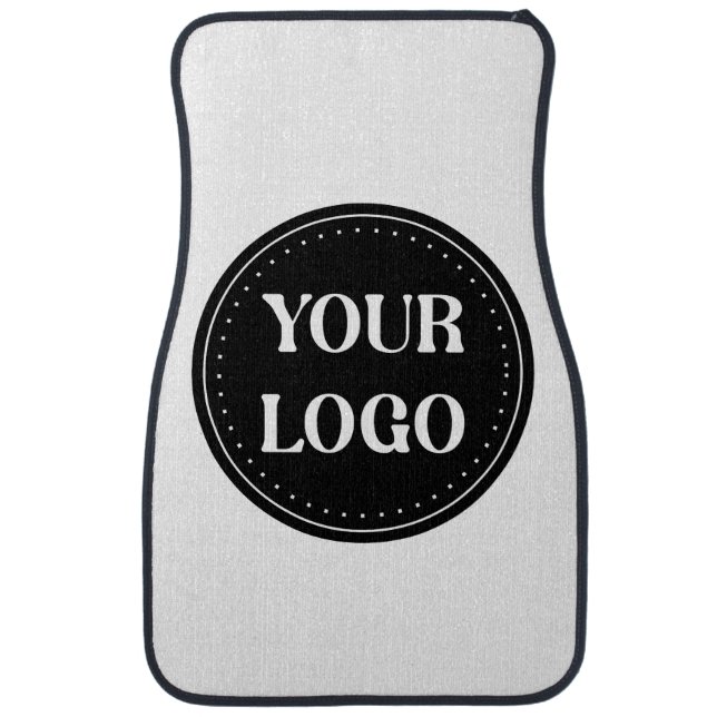 Sleek, contemporary, polished,& customizable car floor mat (Front)