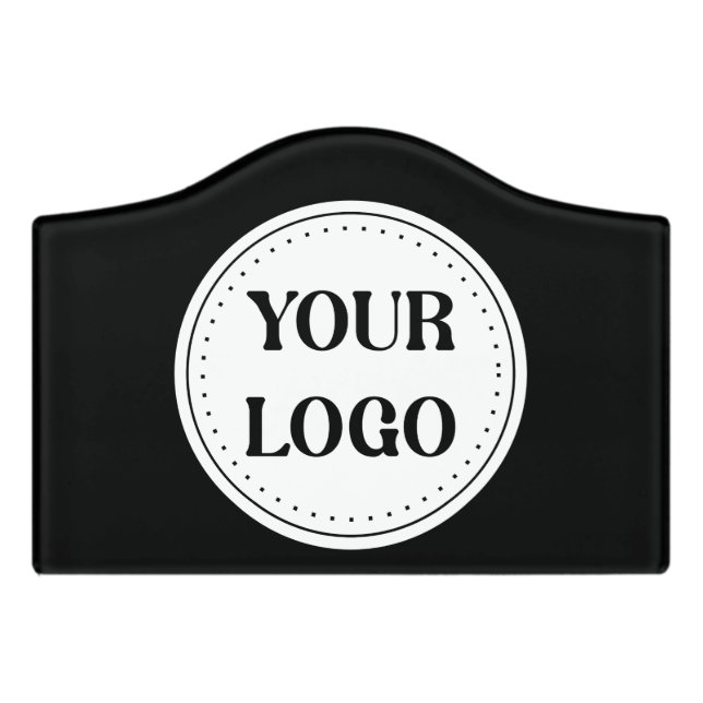  Sleek, contemporary, polished,& customizable. Door Sign (Small Crest Front)