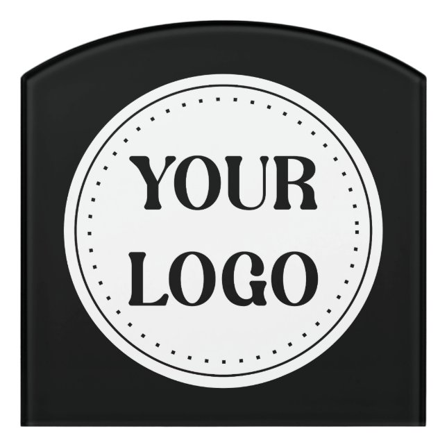  Sleek, contemporary, polished,& customizable. Door Sign (Contour Front)