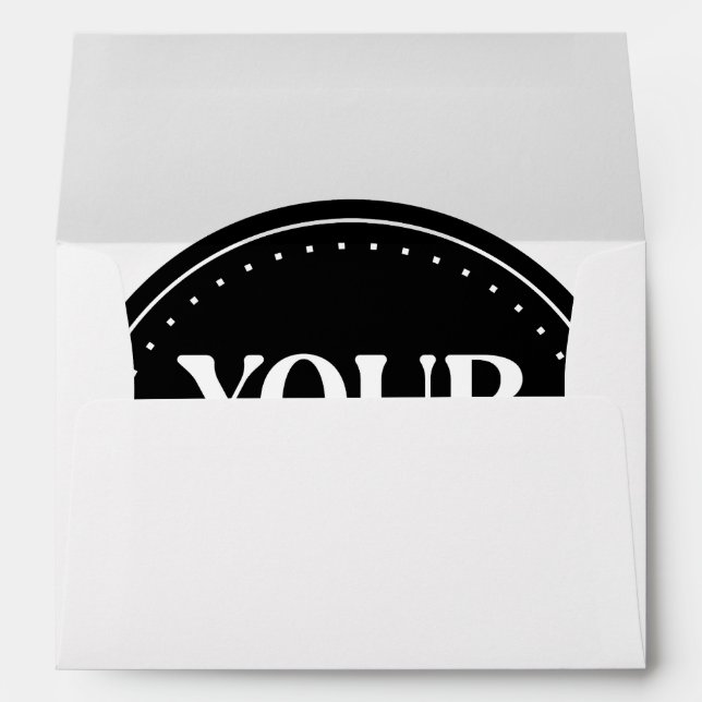 Sleek, contemporary, polished,& customizable envelope (Back (Bottom))