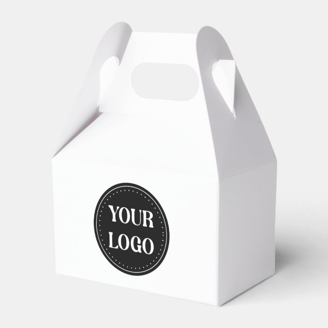 Sleek, contemporary, polished,& customizable favor boxes (Front Side)