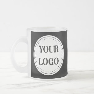 Sleek, contemporary, polished,& customizable. Frosted Glass Coffee Mug