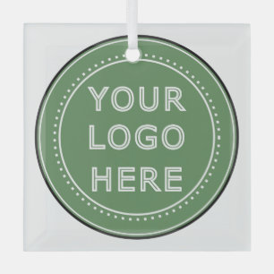 Sleek, contemporary, polished,& customizable. glass ornament