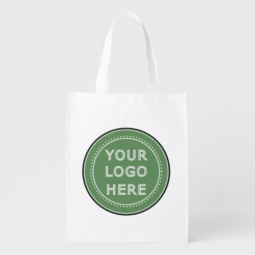 Sleek contemporary polished customizable grocery bag