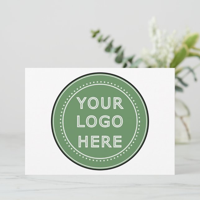 Sleek, contemporary, polished, & customizable. holiday card (Standing Front)