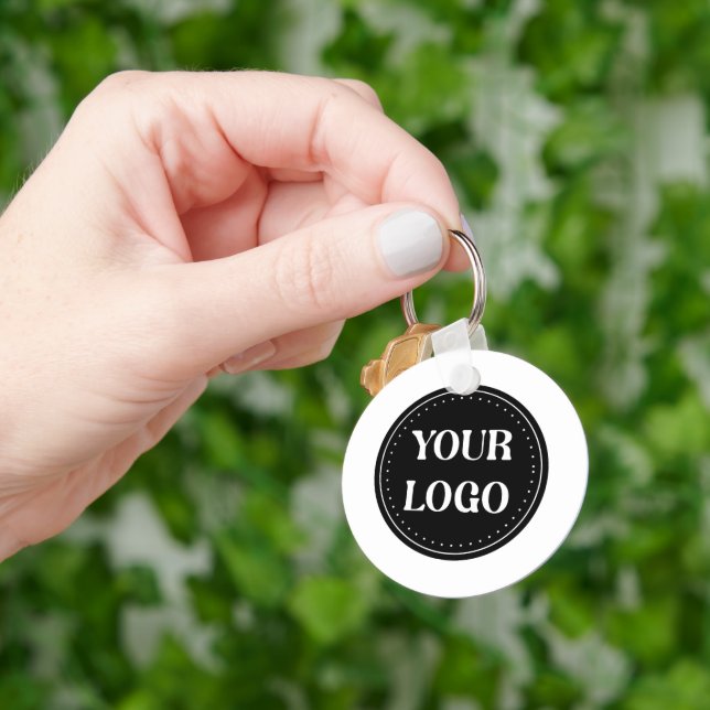 Sleek, contemporary, polished,& customizable keychain (Hand)