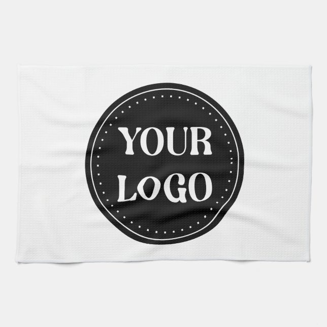 Sleek, contemporary, polished,& customizable kitchen towel (Horizontal)