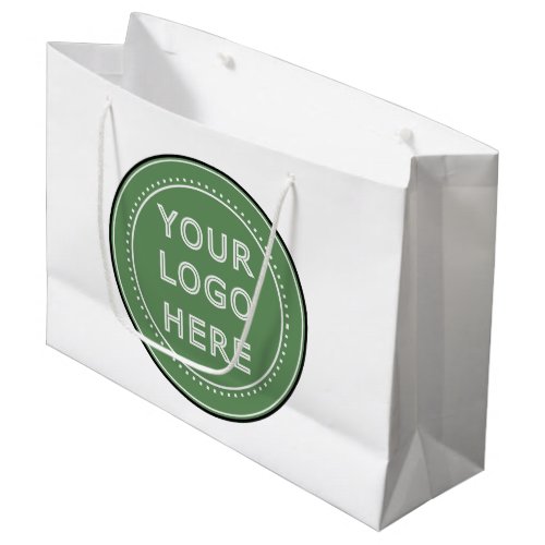 Sleek contemporary polished customizable large gift bag