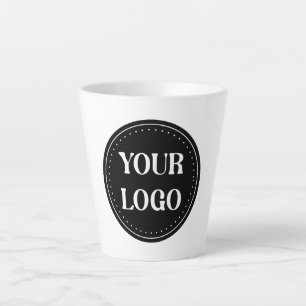 Sleek, contemporary, polished,& customizable latte mug