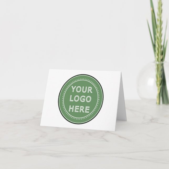 Sleek, contemporary, polished,& customizable. letterpress thank you card (Front)