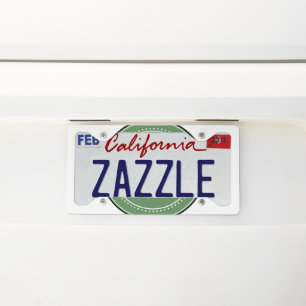 Sleek, contemporary, polished,& customizable. license plate frame
