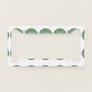 Sleek, contemporary, polished,& customizable. license plate frame