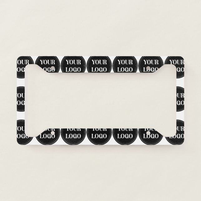 Sleek, contemporary, polished,& customizable license plate frame (Front)