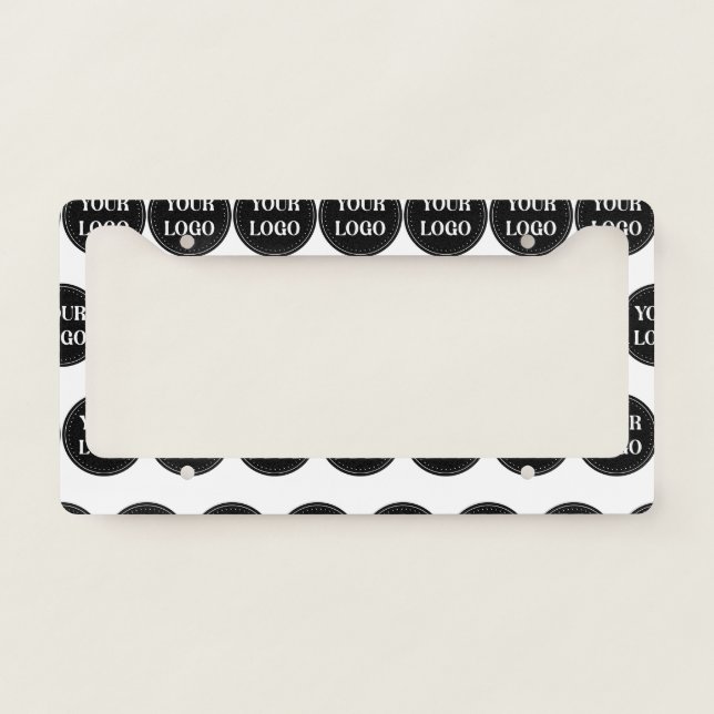 Sleek, contemporary, polished,& customizable license plate frame (Front)