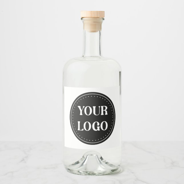 Sleek, contemporary, polished,& customizable liquor bottle label (Front)