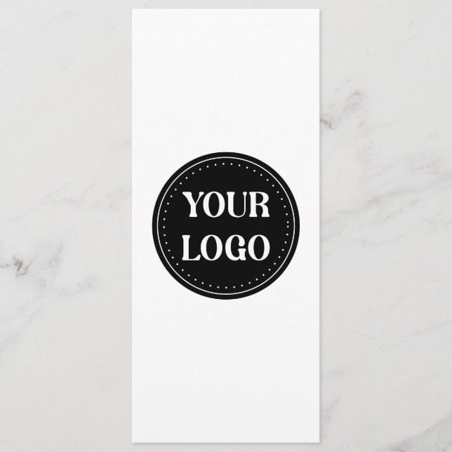 Sleek, contemporary, polished,& customizable menu (Front)