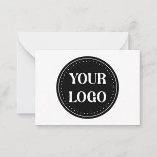 Sleek, contemporary, polished,& customizable note card