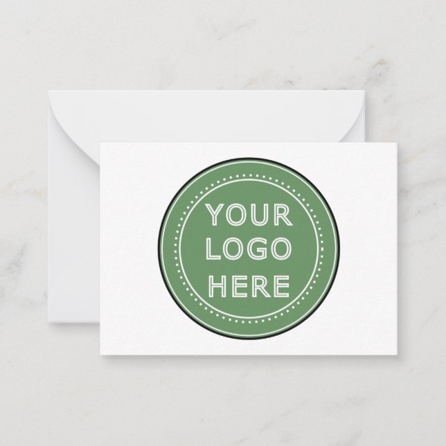 Sleek, contemporary, polished,& customizable. note card (Front)