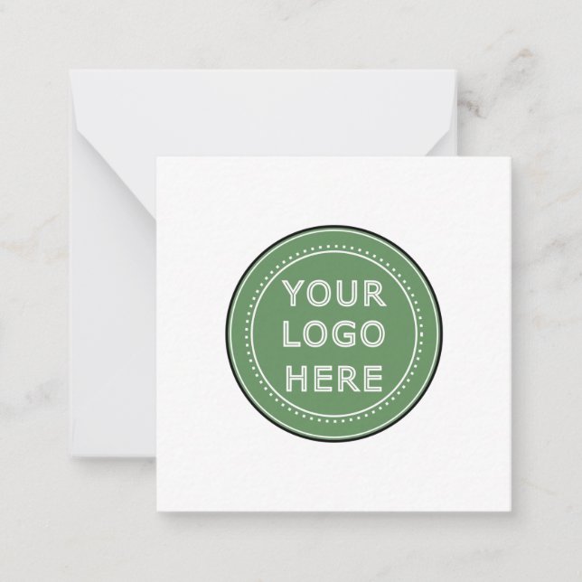Sleek, contemporary, polished,& customizable. note card (Front)